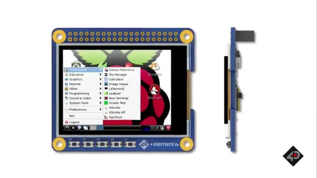 2.4inch Raspberry Pi Display Hat - 4D Systems - Image 3