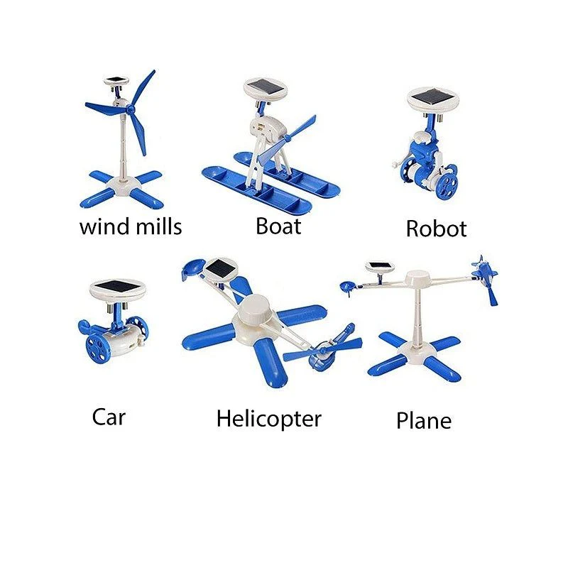 6 in 1 Rechargeable Solar Power DIY Robots Kit - Image 5