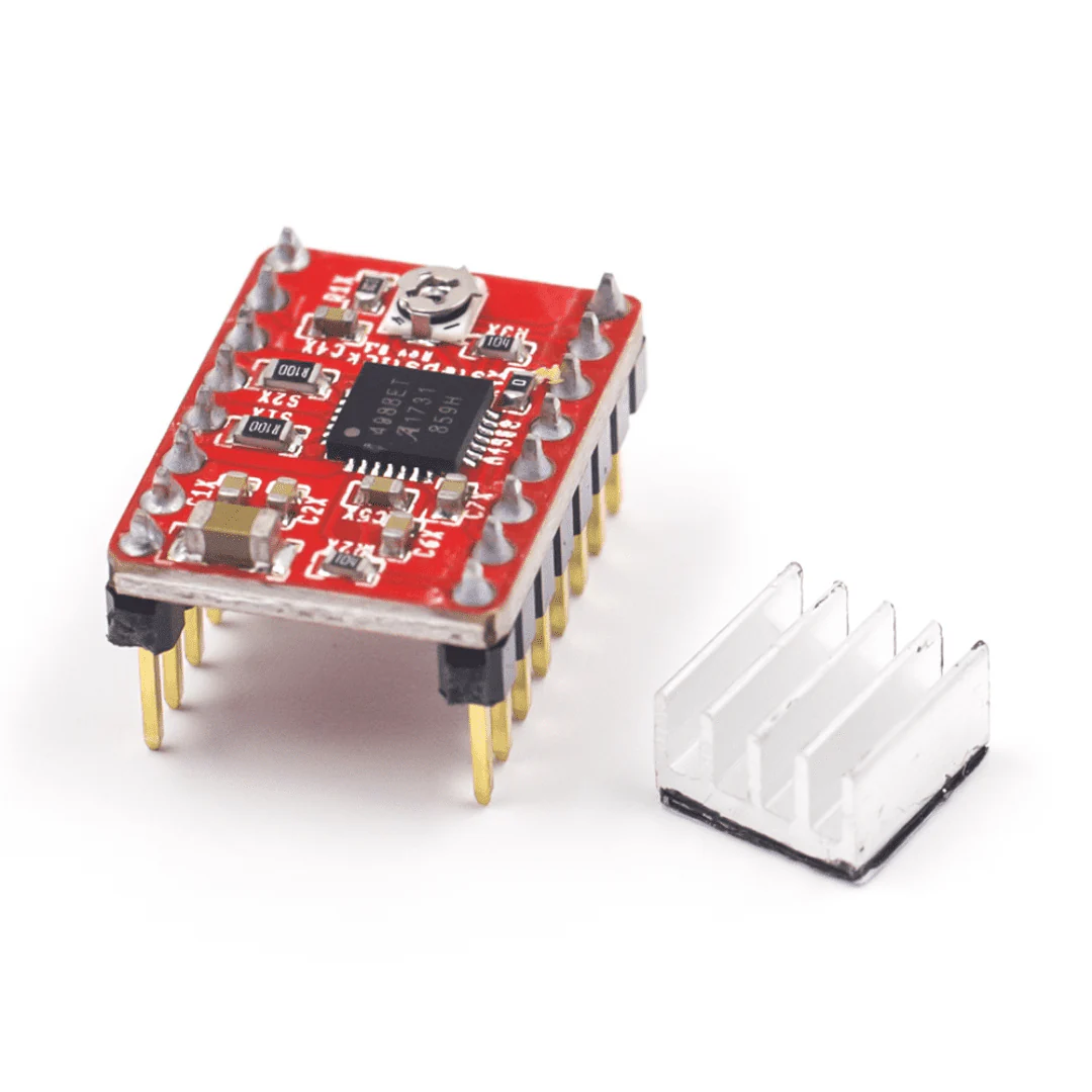 A4988 Stepper Motor Driver Module with Heat Sink For 3D Printer (Red) - Image 5