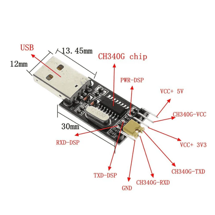 CH340G USB to Serial Converter - Image 3
