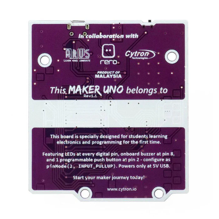 Cytron Maker UNO Microcontroller Board for Arduino Education - Image 3