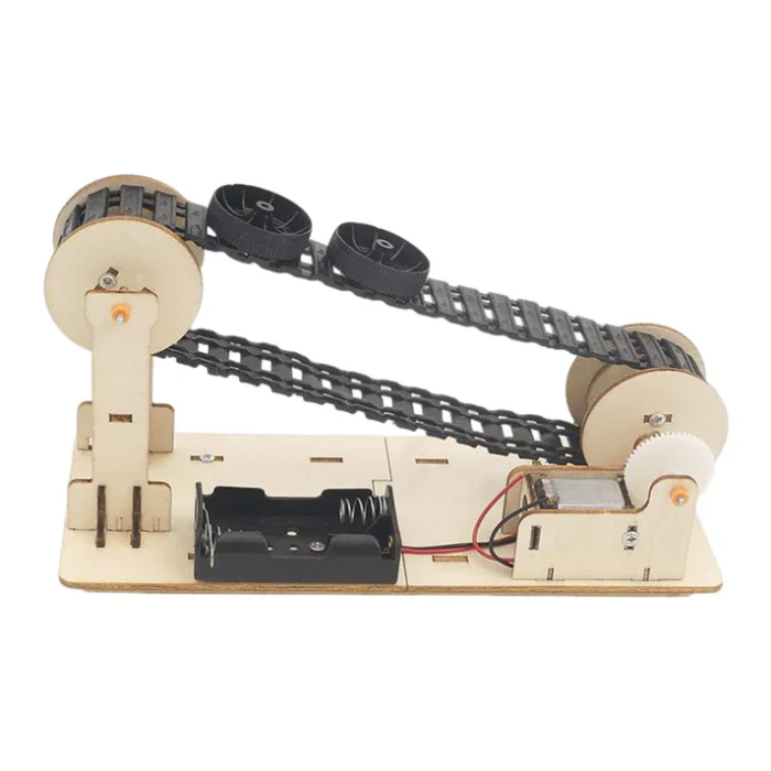 DIY Wooden Conveyor Belt STEM Kit for Kids - Image 3