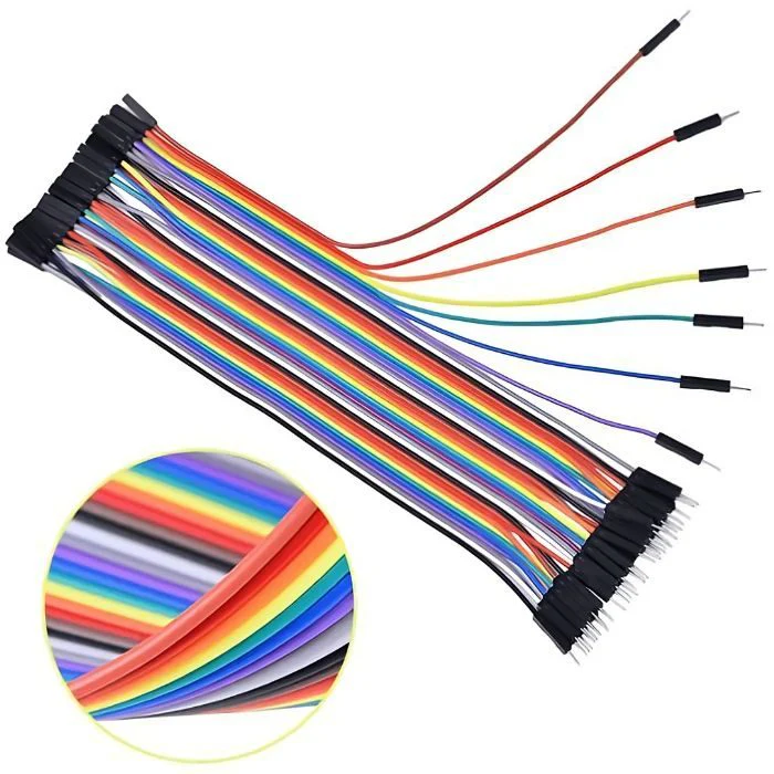 Male to Female Jumper Wires (20cm) 40pcs - Image 3